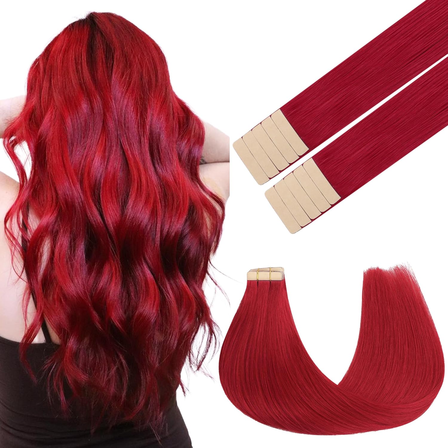 GOO GOO Tape in Hair Extensions for Vibrant Colorful Styles
