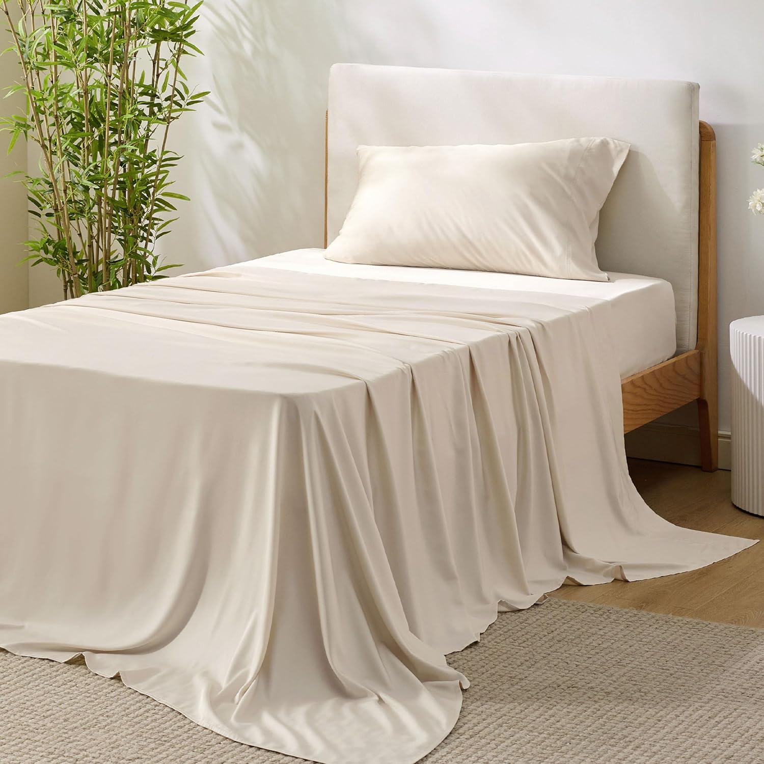 Cooling Sheets Twin Set for Hot Sleepers, Soft & Breathable