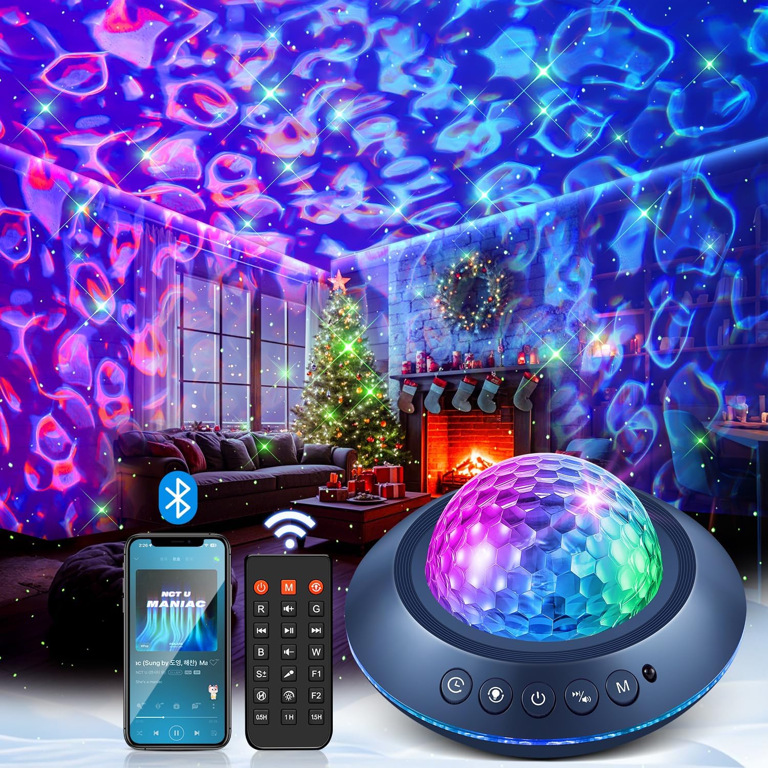 Immerse in Serene Cosmic Vibes with Mubarek Galaxy Projector