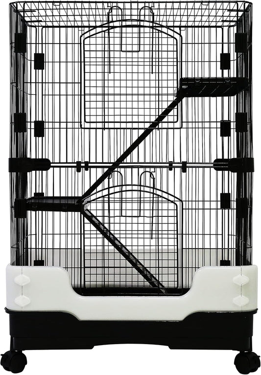 Homey Pet 3 Levels Chinchilla Ferret Crate for Small Animals