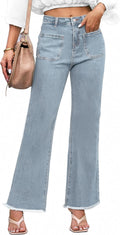 Denim Women Cropped Trousers Jeans Pants High Rise - Comfortable Fit