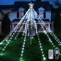 Ollny Christmas Lights Tree 340LED with Topper Star - Waterproof Yard