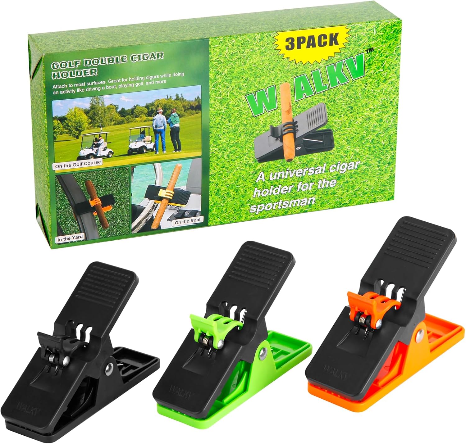 Golf-Ready Cigar Clips - WALKV 3PACK