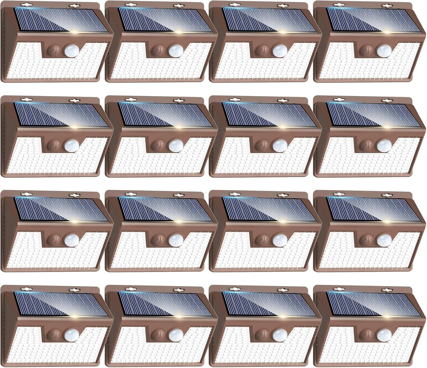 Peasur Solar Lights Outdoor Motion Sensor 16 Pack for Security