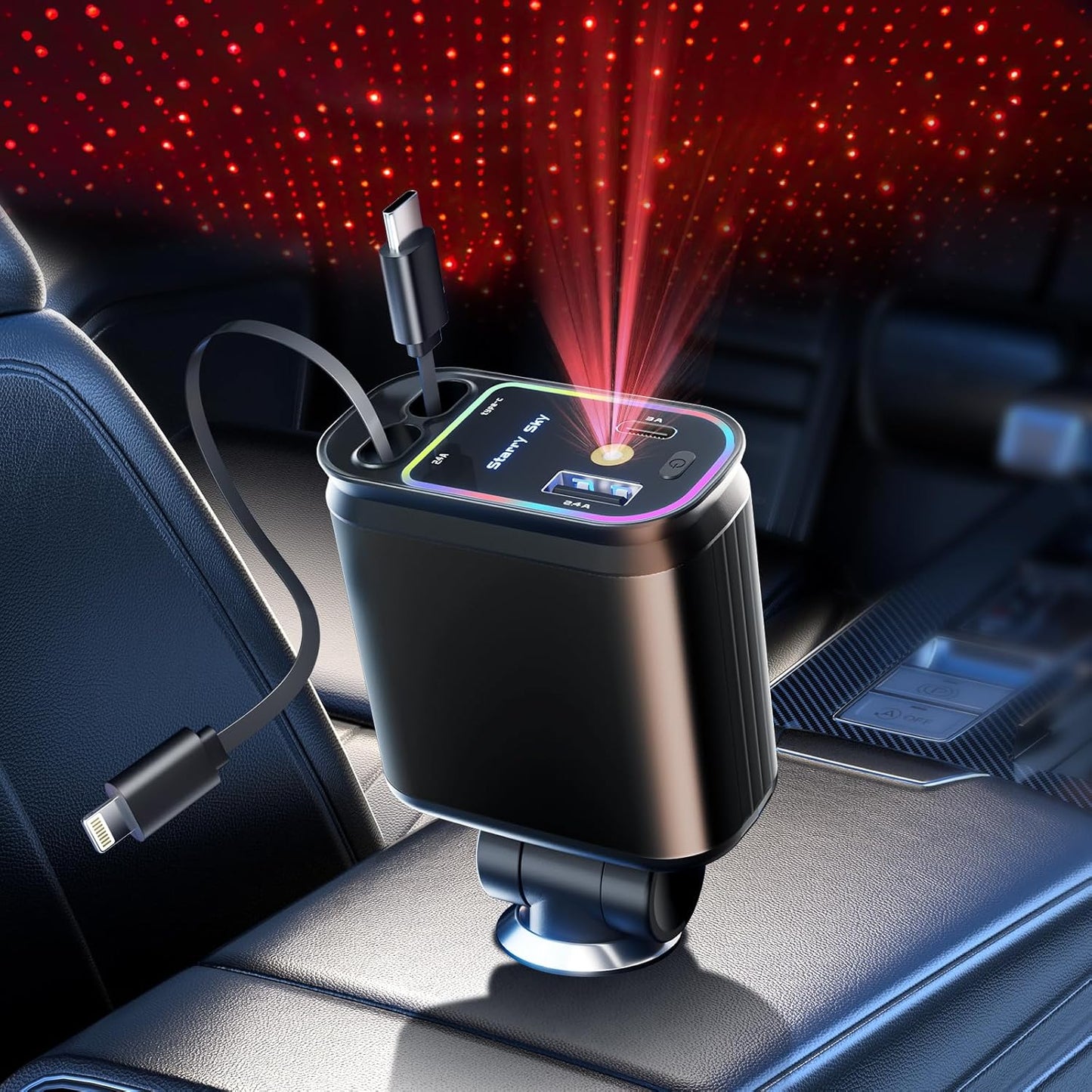 Fast Charge 66W Starlight Car Charger