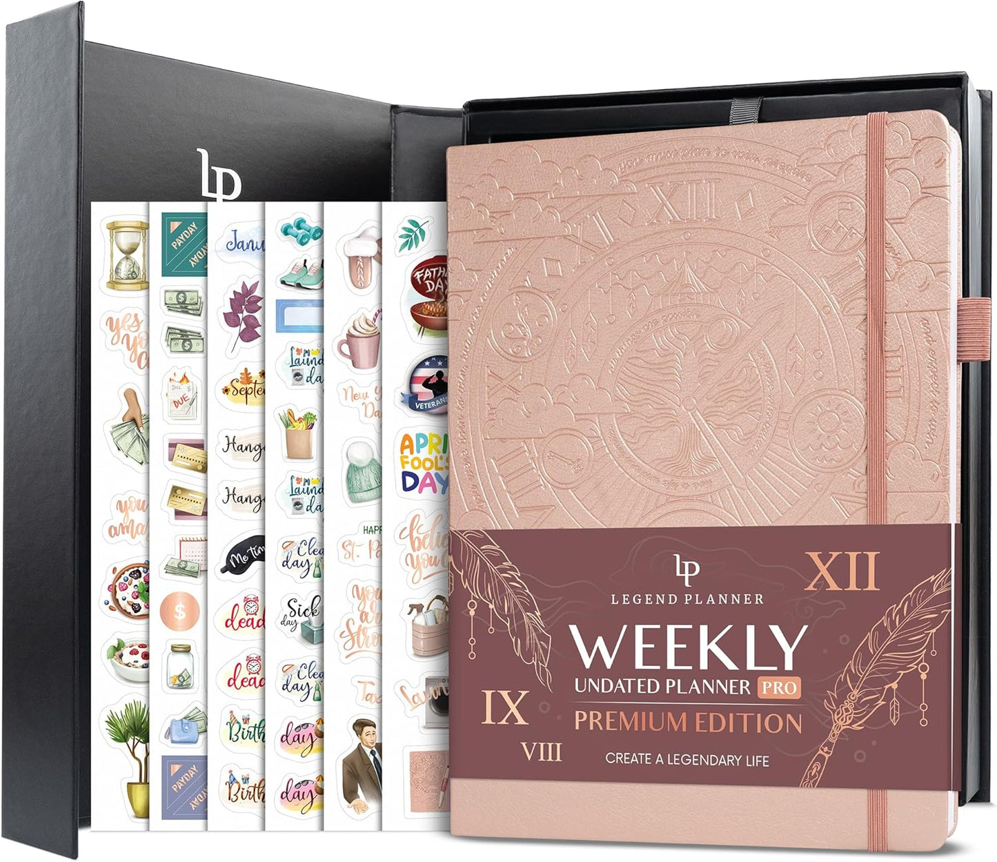 Legend Planner PRO Premium Large Undated Weekly & Monthly Organizer