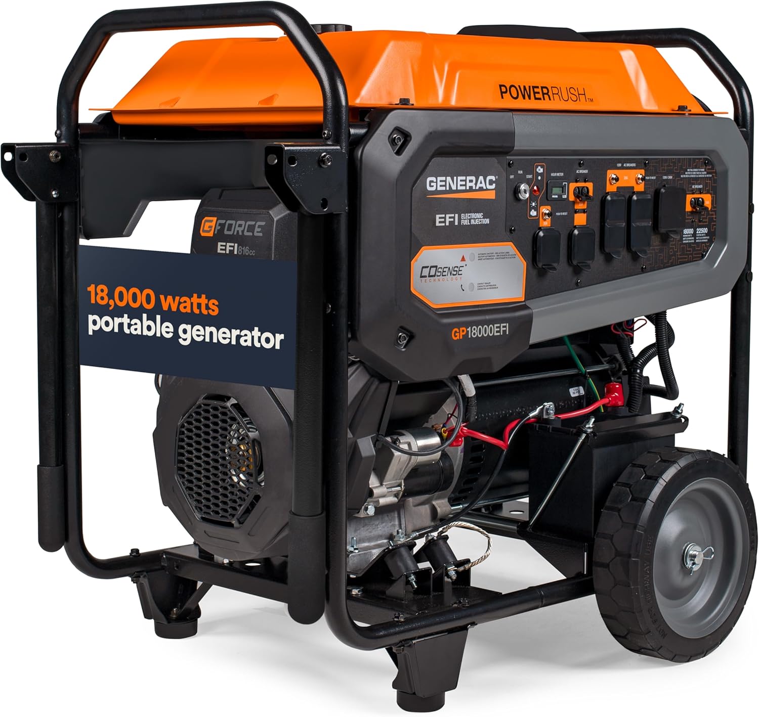 Generac 22,500-Watt Portable Gas Generator for Home Backup