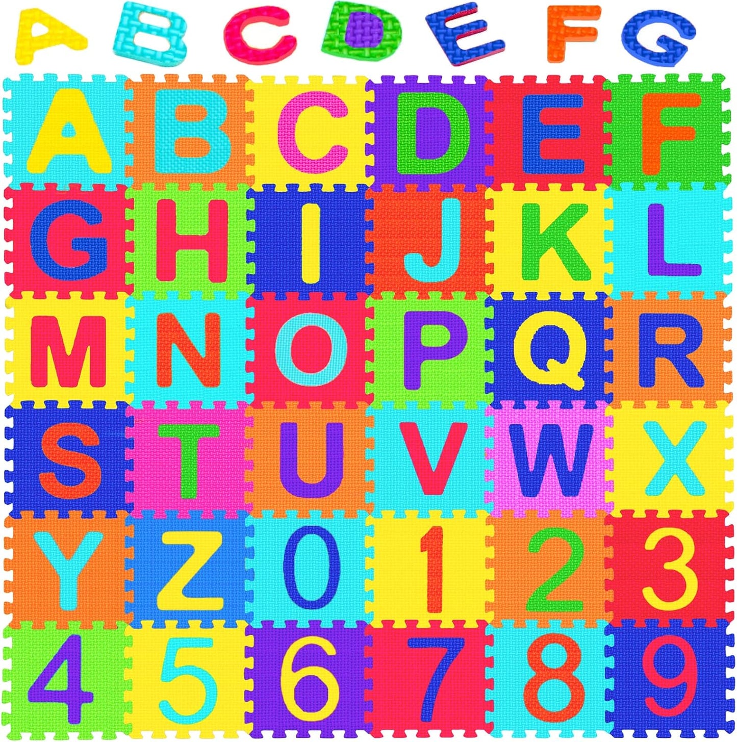 Febyyer Learning Foam Mat with Alphabet & Numbers