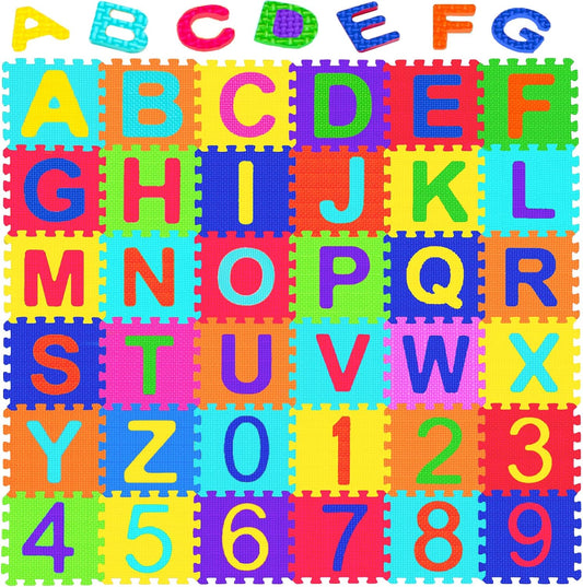Febyyer Learning Foam Mat with Alphabet & Numbers