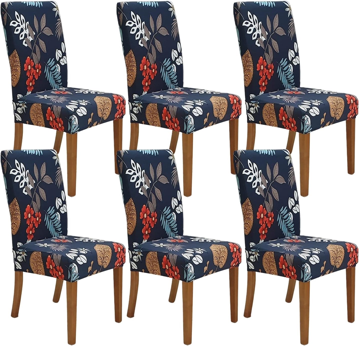 Stretch Dining Chair Covers for Home or Party - Set of 6