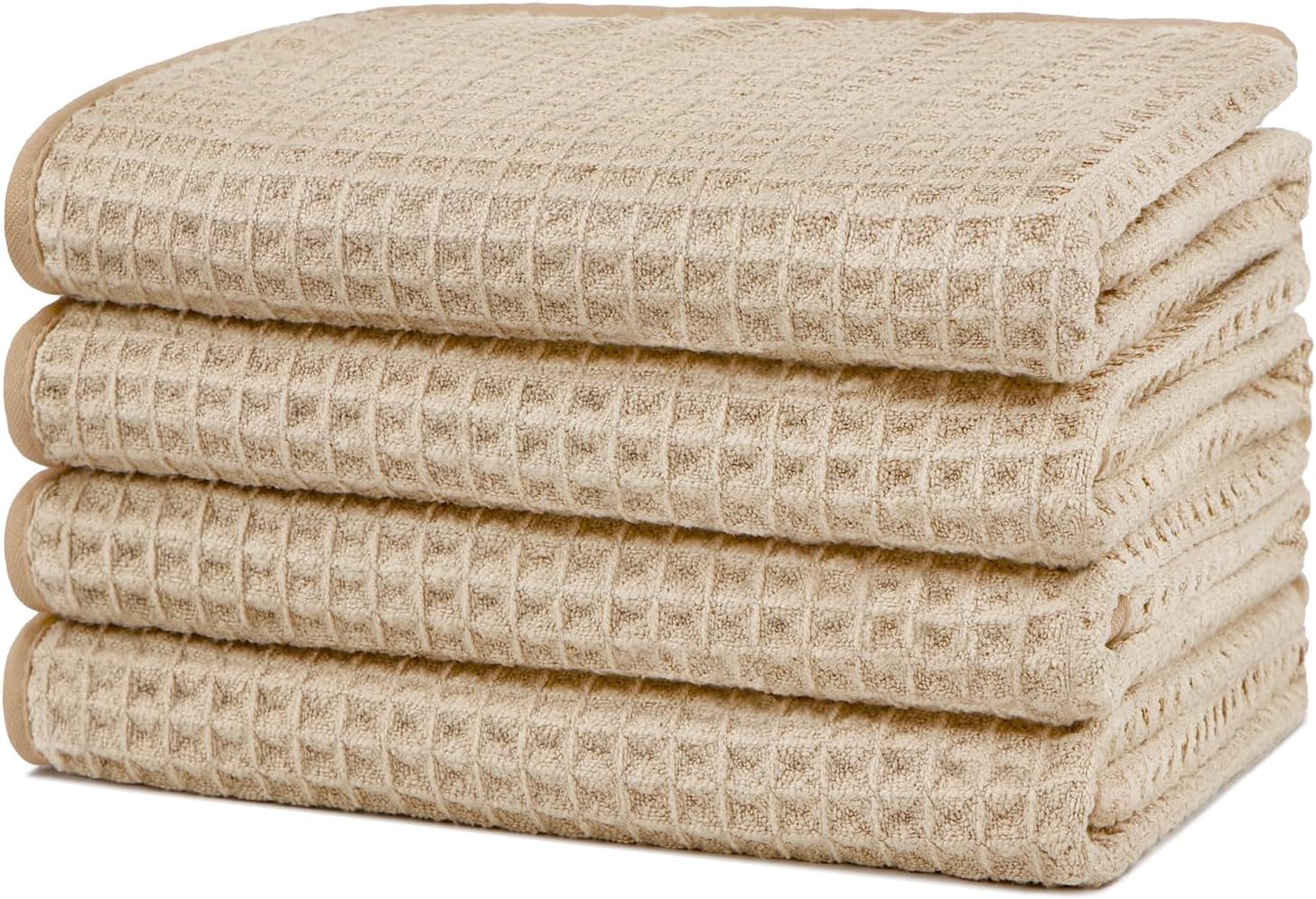 Ultra Soft & Absorbent Waffle Hand Towels by HOMEXCEL