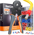 Preciva Ferrule Crimping Tool Kit for AWG 28-5 with 1200 Terminals