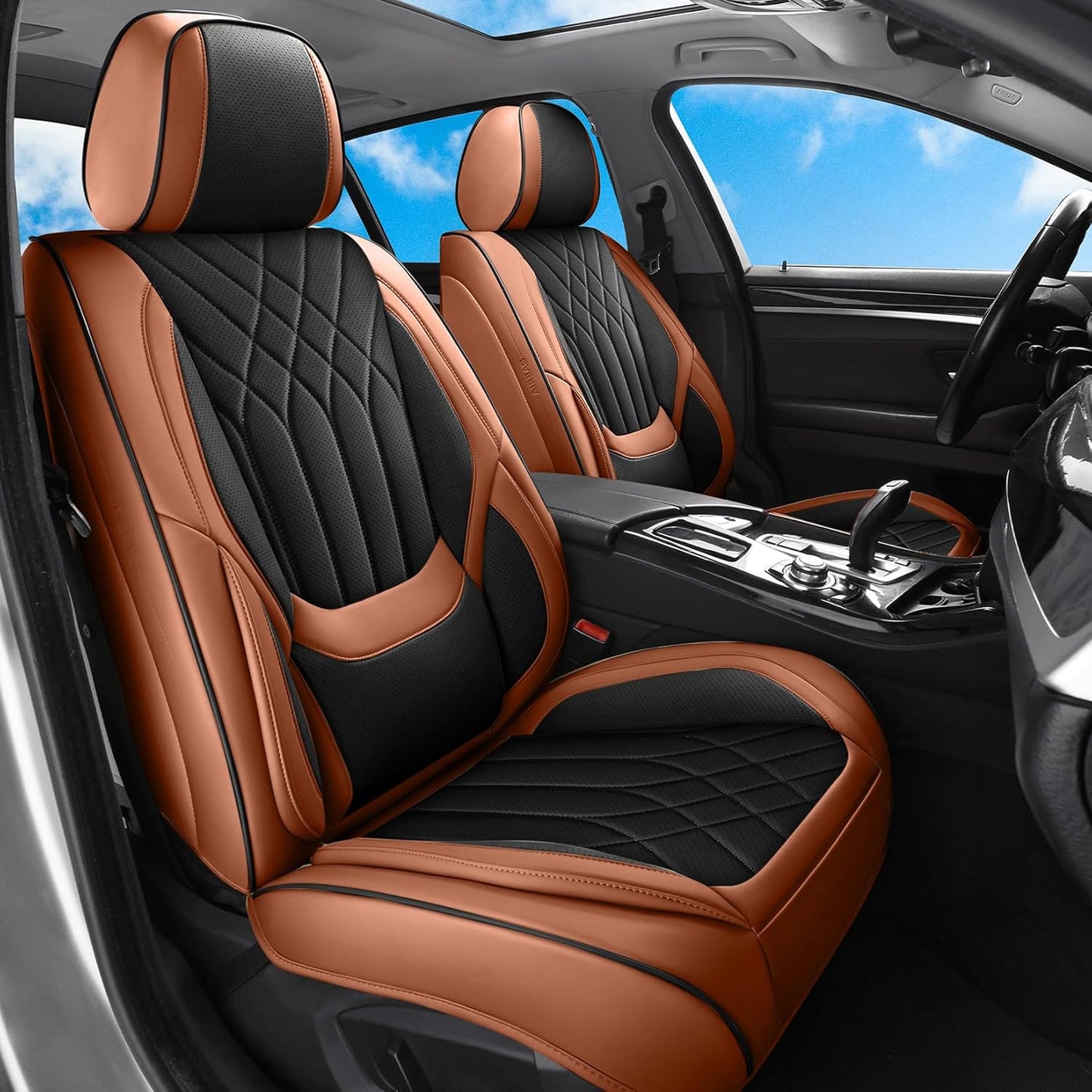 Luxury Leather Car Seat Covers Full Set for Ultimate Protection