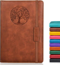 Lined Journal Notebook for Women Men A5 Hardcover Leather - Travel