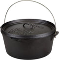 Stansport Pre-Seasoned Cast Iron Dutch Oven 8-Quart - Durable Camp