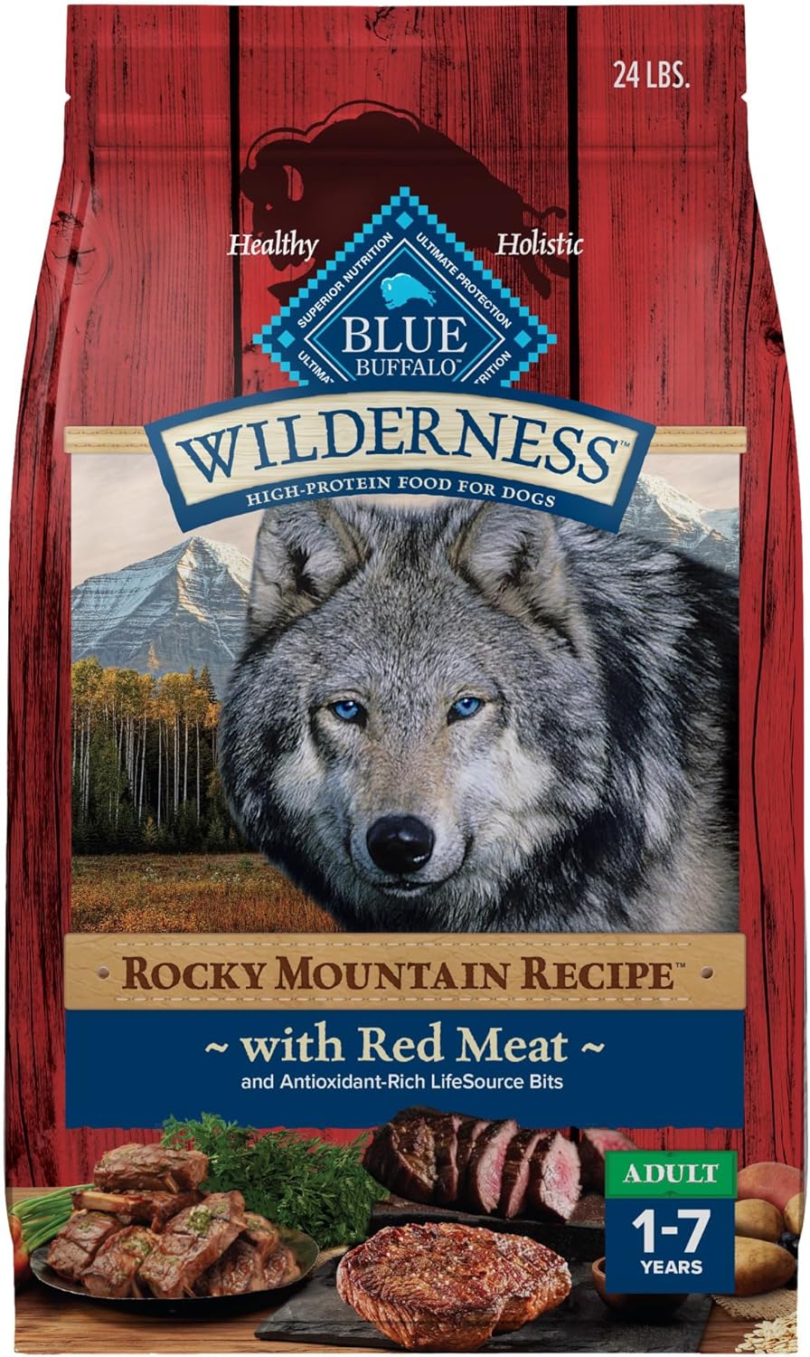 Blue Buffalo Wilderness High-Protein Adult Dry Dog Food 24lb