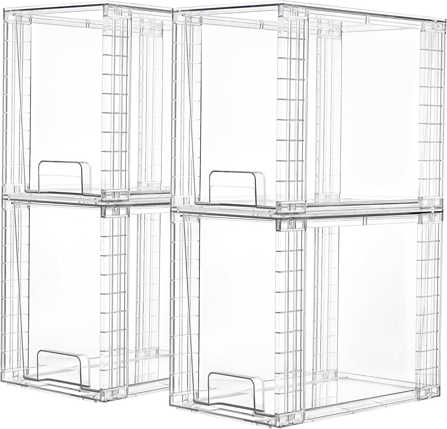 Vtopmart Clear Stackable Storage Drawers for Home Organization