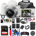 Sony ZV-E10 Mirrorless Camera with 16-50mm Lens (White) - Creator