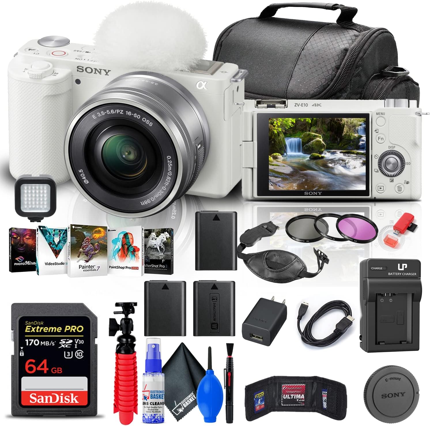 Sony ZV-E10 Mirrorless Camera Bundle for Vloggers and Creators