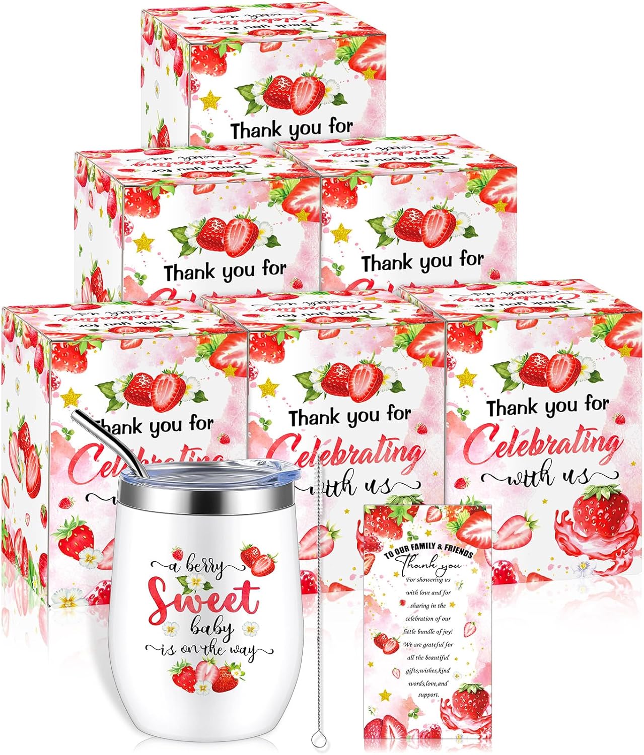 Hoolerry Baby Shower Game Prizes with Insulated Tumbler Set