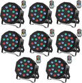 Battery Powered Stage Lights 18x2W RGB Par Can Uplights - Rechargeable