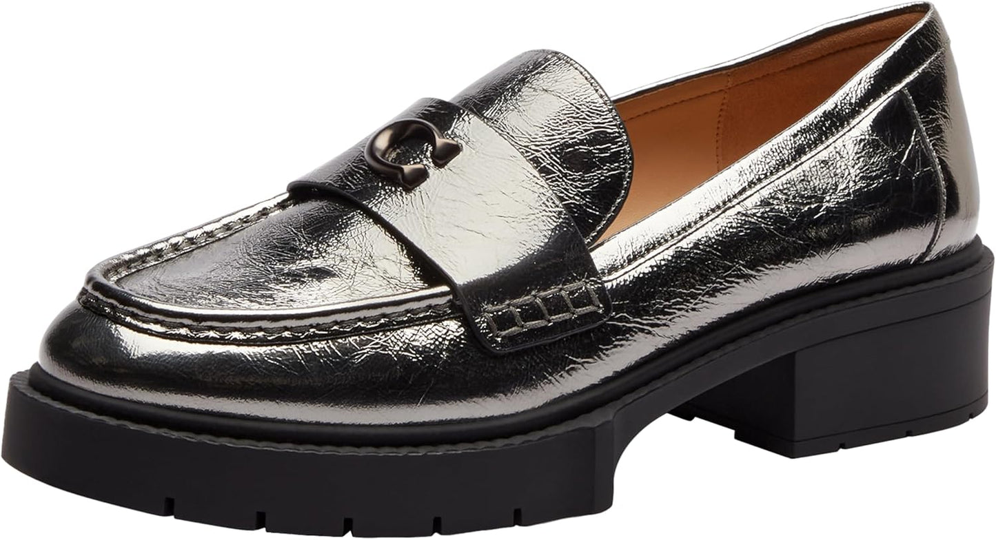 Coach Leah Platform Loved Leather Loafer for Timeless Style