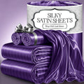 Satin Bed Sheets Full Size 4-Piece Set - Silk-Like, Wrinkle-Free