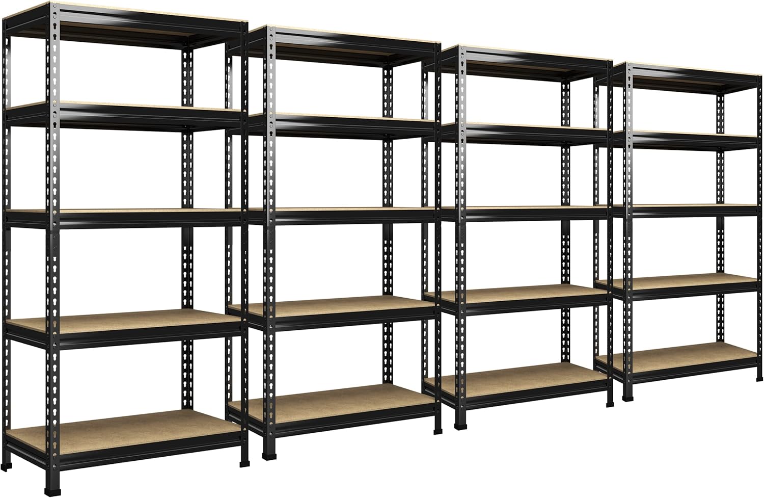 Heavy Duty Adjustable Garage Storage Shelves - 5 Tier Utility Rack