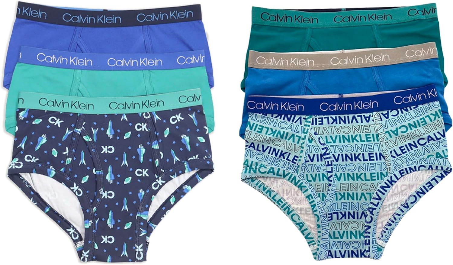 Calvin Klein Boys' Modern Cotton Briefs 6-Pack for Comfort