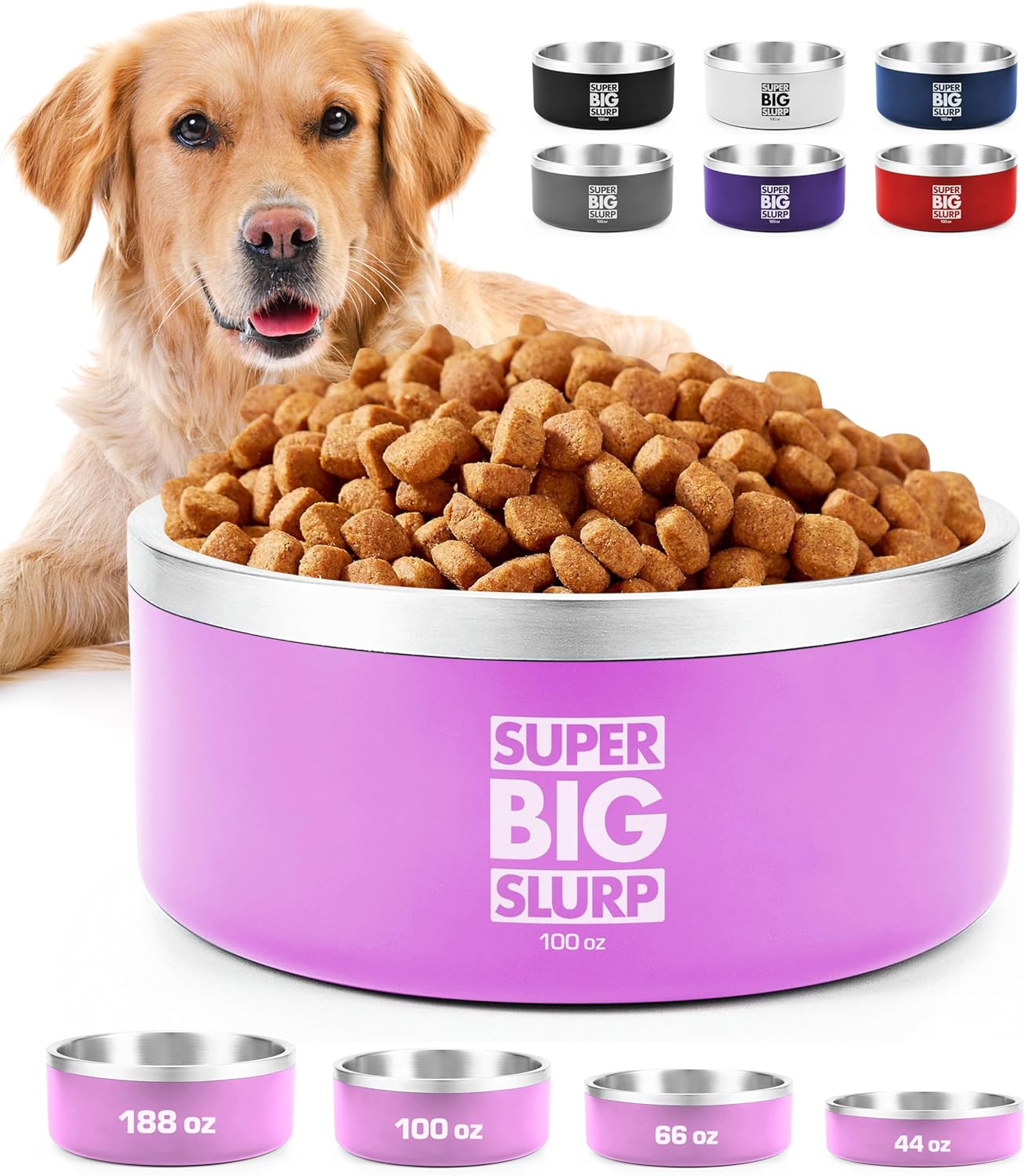 Tuff Pupper Heavy Duty Insulated Dog Bowl for Large Dogs