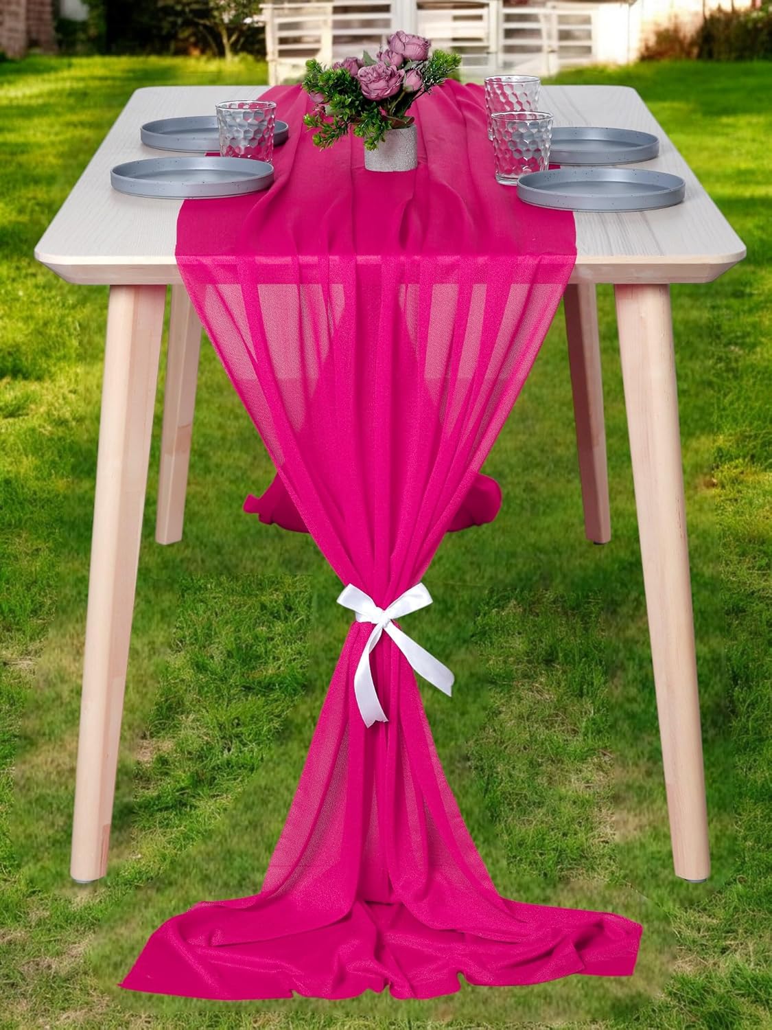 MDS Christmas Chiffon Table Runners - Perfect for Any Occasion