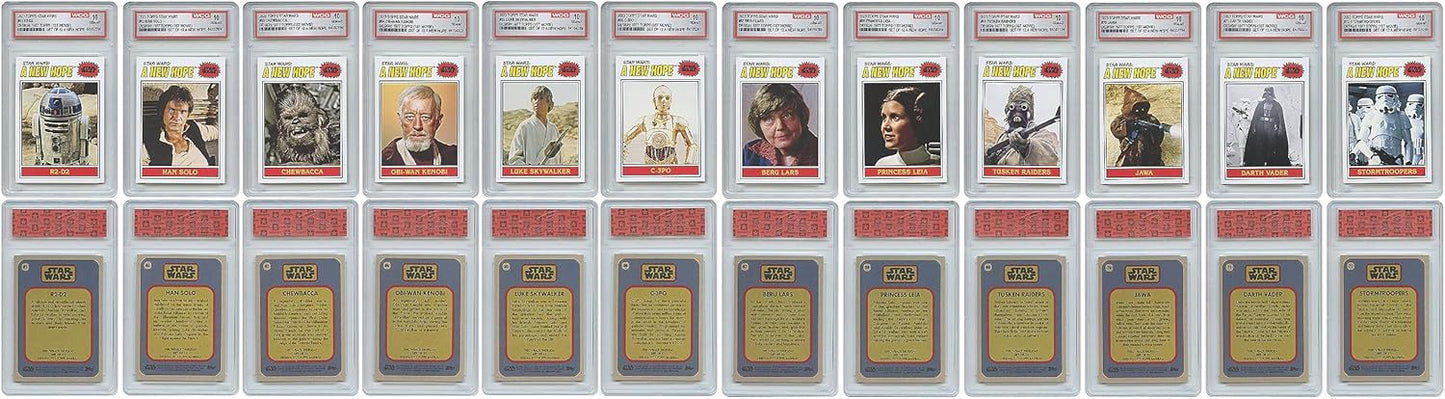 Star Wars Topps Cards Complete Set 1977 Design Gem Mint 10