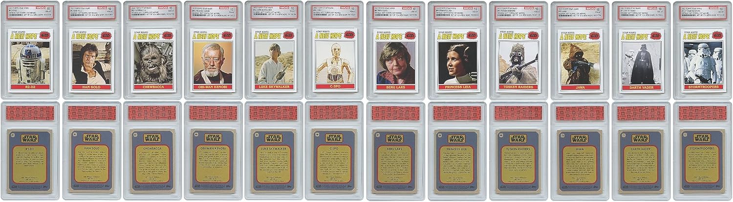 Star Wars Topps Cards Complete Set 1977 Design Gem Mint 10