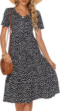 Casual Summer Tiered Midi Dress - Flattering Stretch Cotton