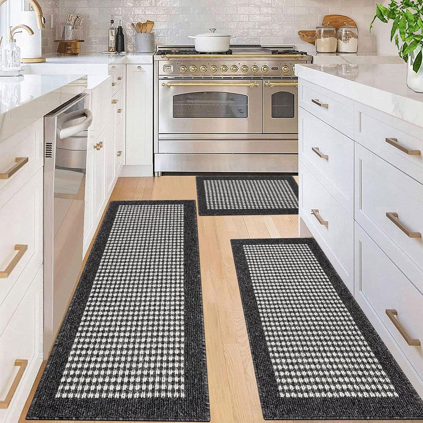 Ileading Kitchen Mat Sets 3 Piece Non Slip Washable Rugs