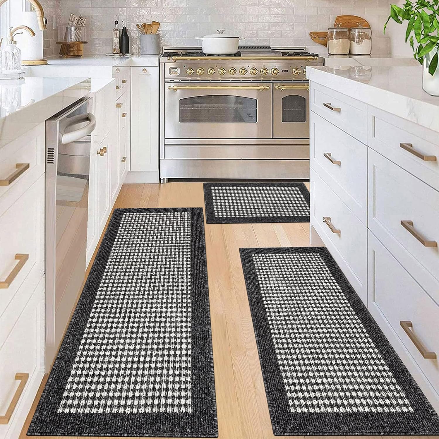Ileading Kitchen Mat Sets 3 Piece Non Slip Washable Rugs