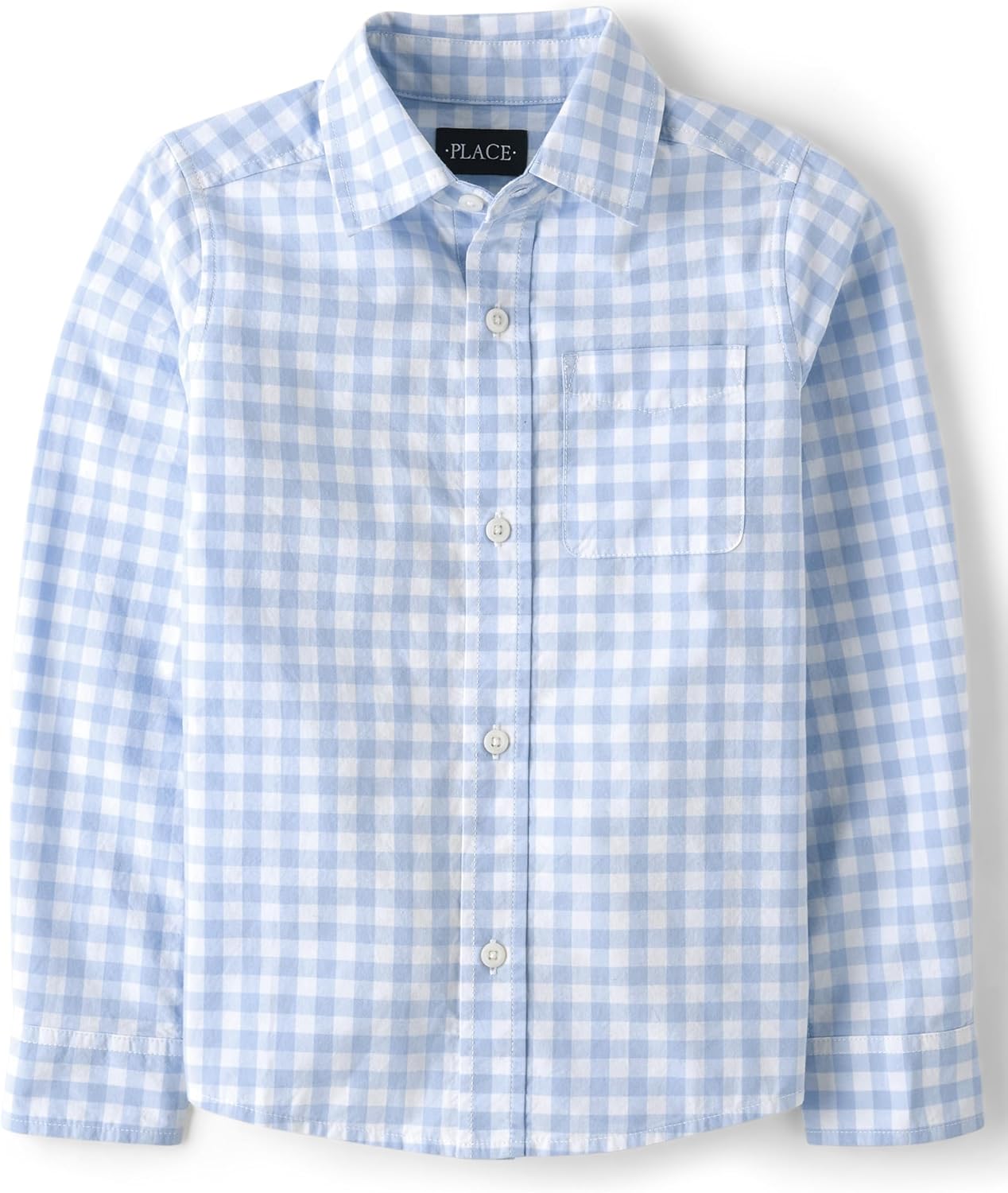 Children's Place Boy's Long Sleeve Button Down Shirt for Kids