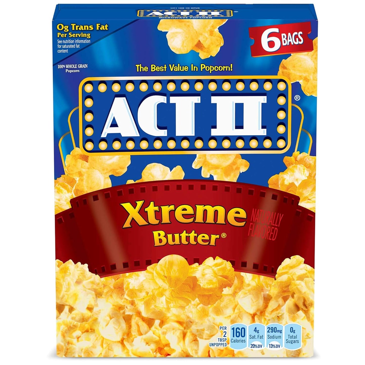 Ultimate Butter Blast: ACT II Xtreme Popcorn 6ct