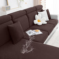 Smiry Waterproof Couch Cushion Covers, Stretch Jacquard Chaise Cover