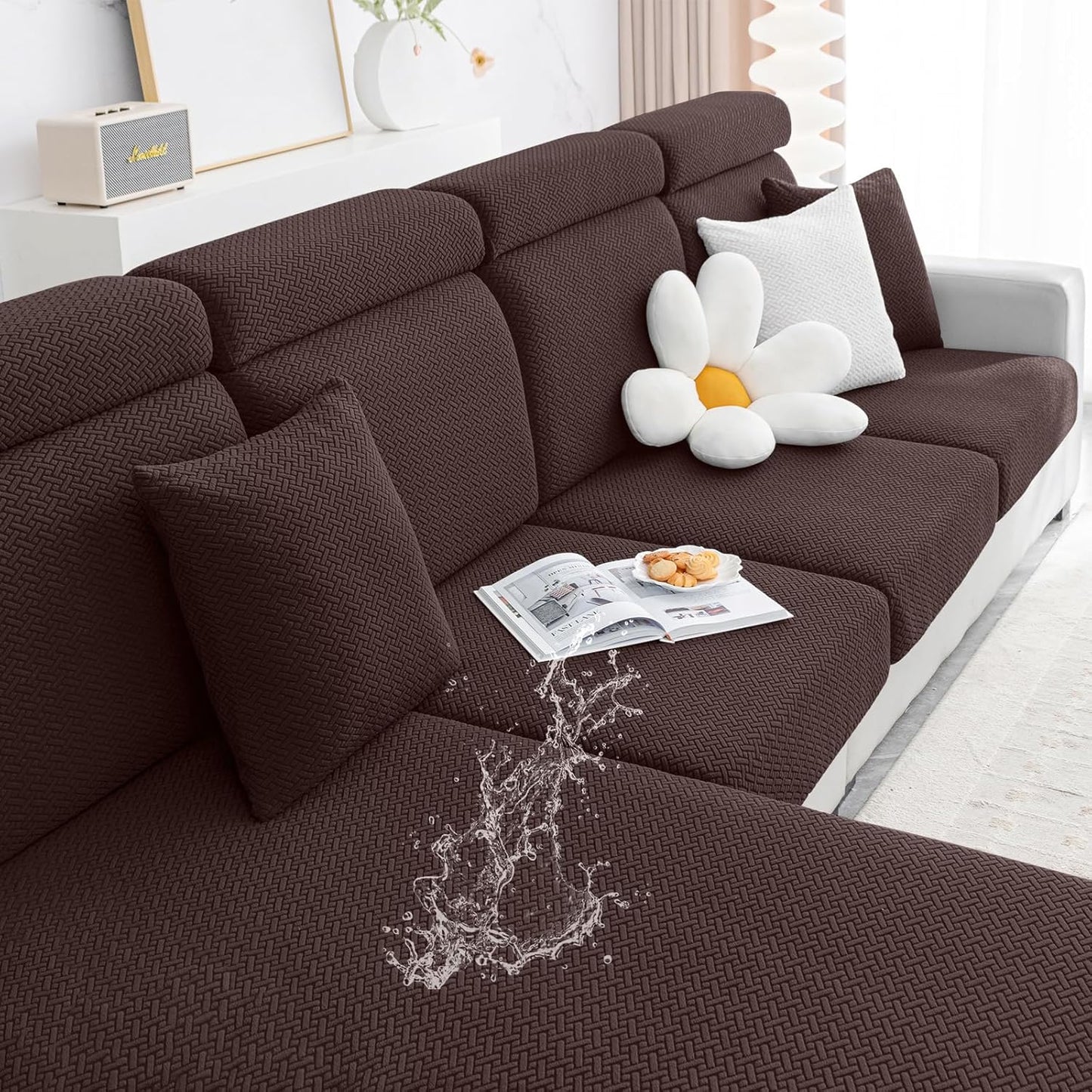 Smiry Waterproof Couch Cushion Covers for Ultimate Protection