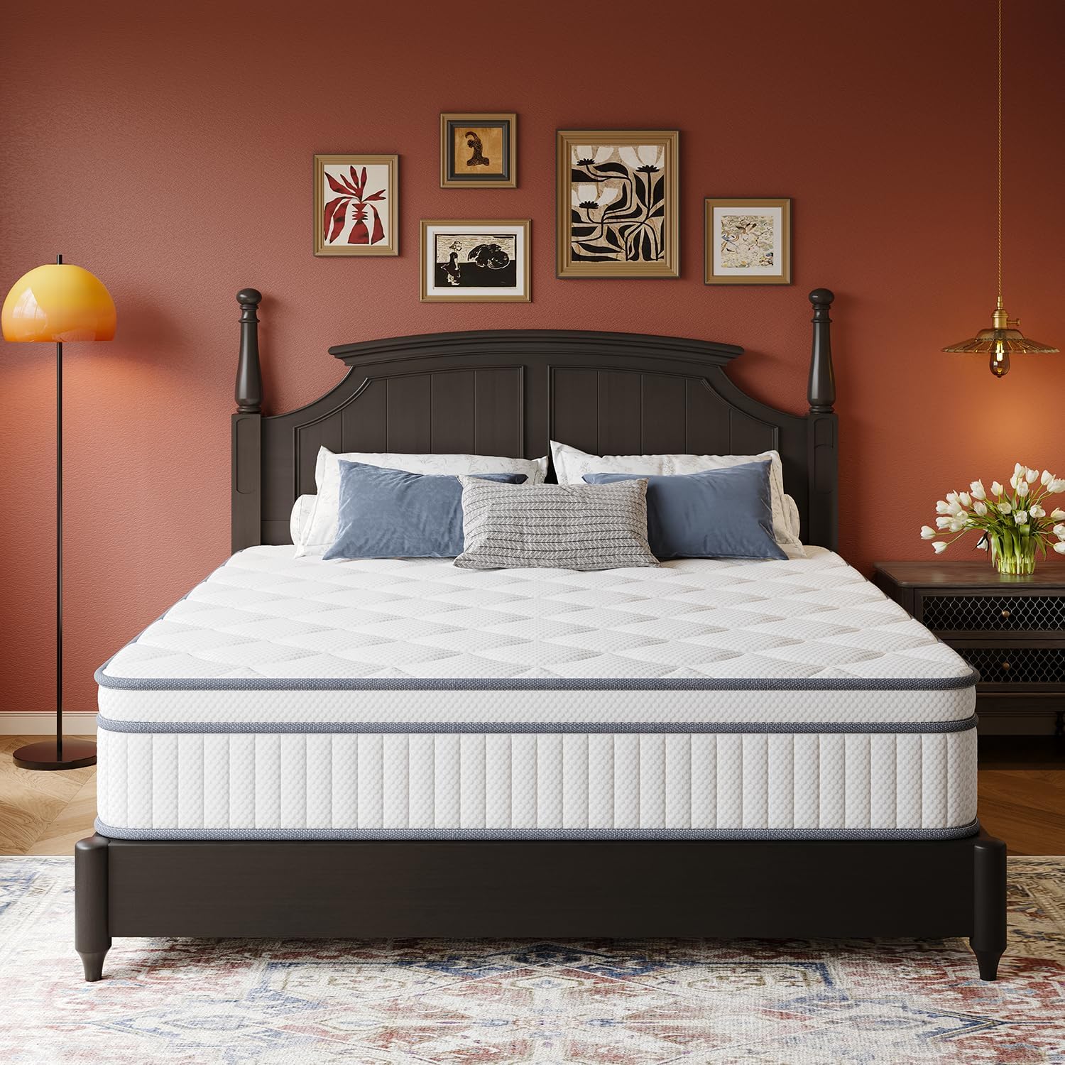 Queen Mattress with Gel Memory Foam for Superior Comfort