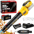 Cordless Leaf Blower 650 CFM 40V with 5Ah Battery - Lightweight Power