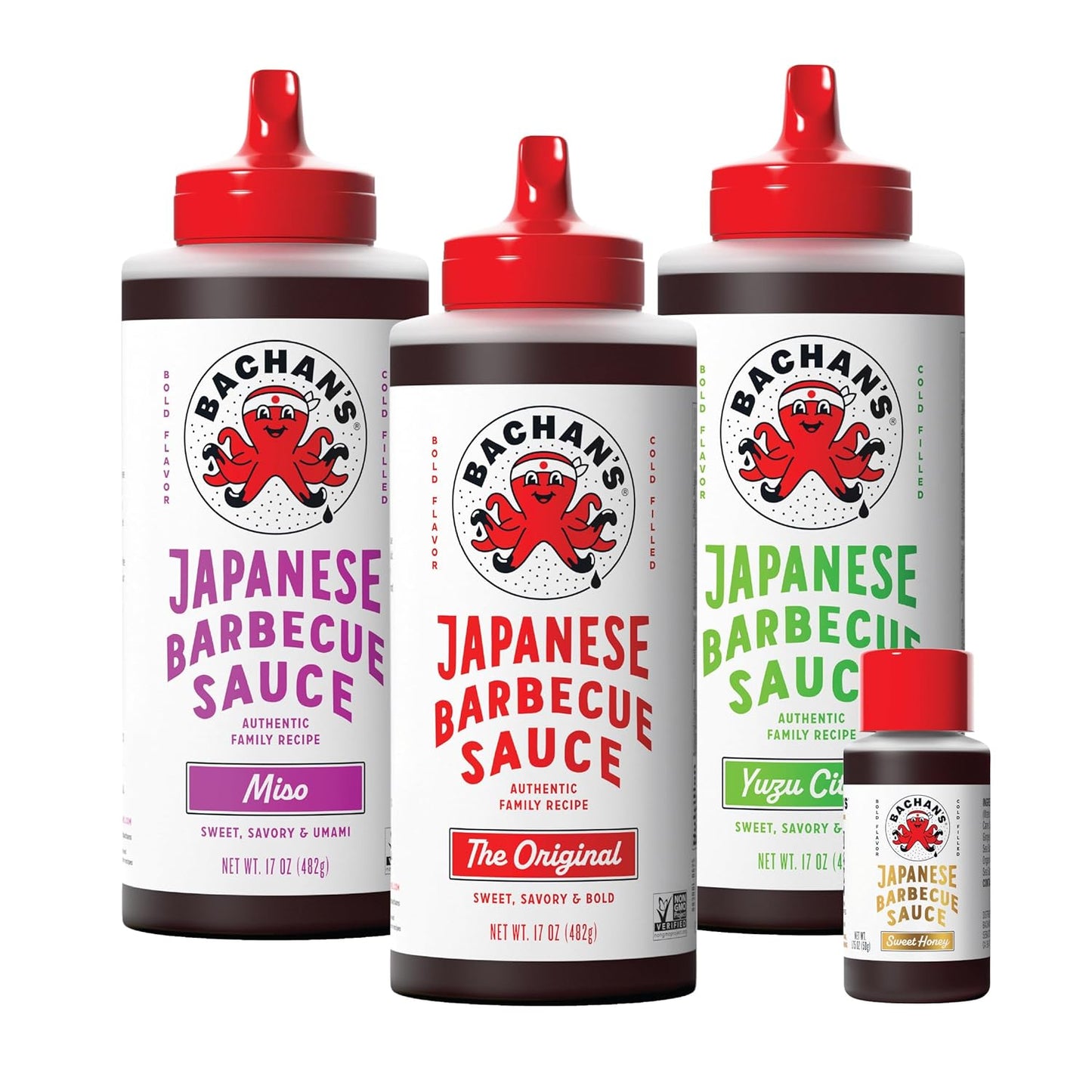 Bachan's Japanese Barbecue Sauce 4 Pack - Authentic Flavor