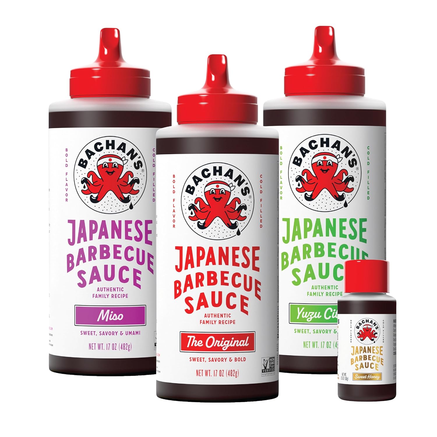 Bachan's Japanese Barbecue Sauce 4 Pack - Authentic Flavor