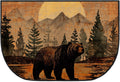 Fireplace Hearth Rug 27 x 48 in - Fireproof Cabin Bear Mat
