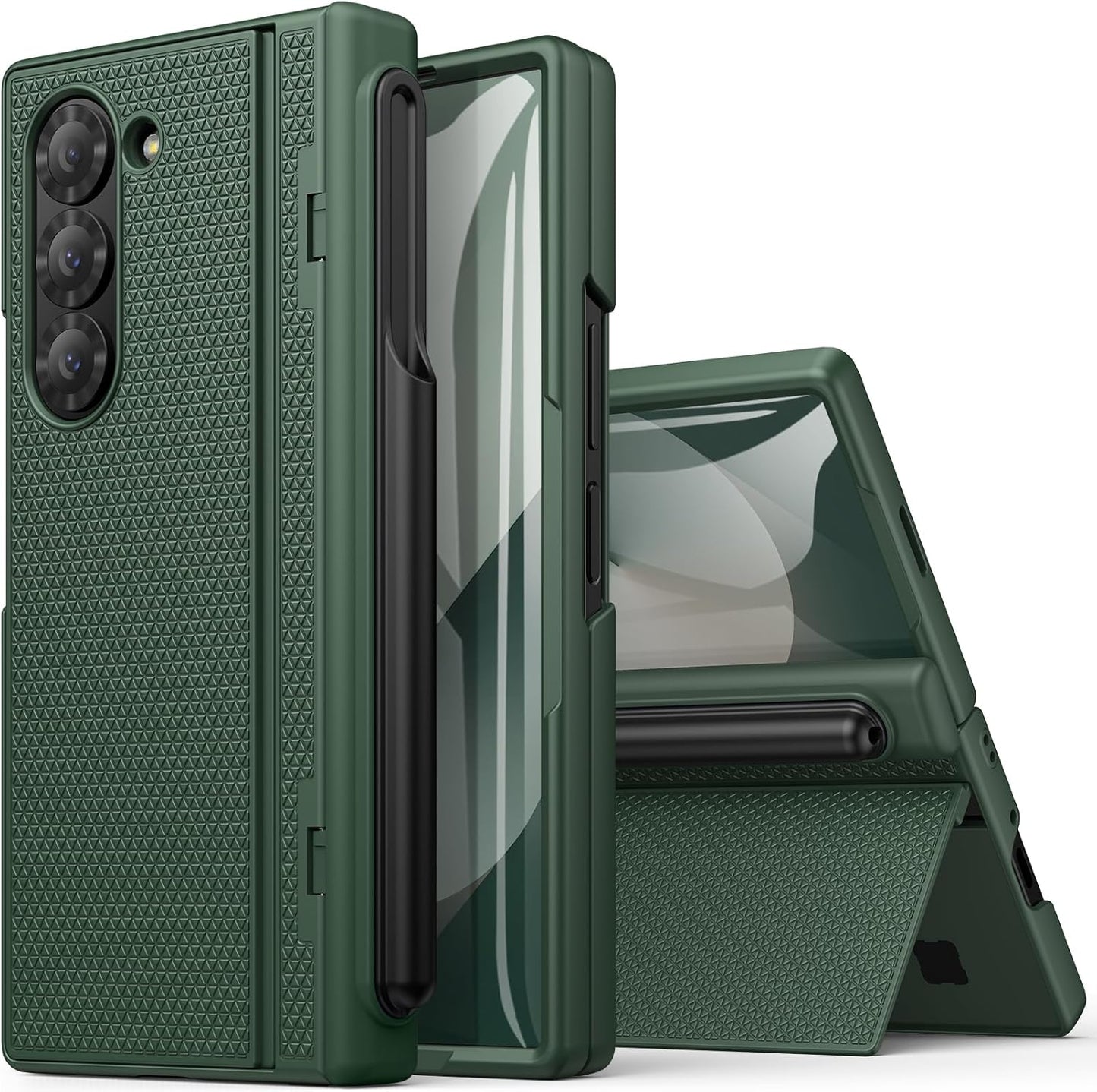 Samsung Galaxy Z Fold 6 Case with S Pen Holder and Kickstand
