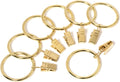Iron Metal Curtain Clip Rings 1 1/2 in Interior Diameter - Set of 10