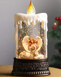 Angel Christmas Snow Globe Lantern for Festive Home Decor