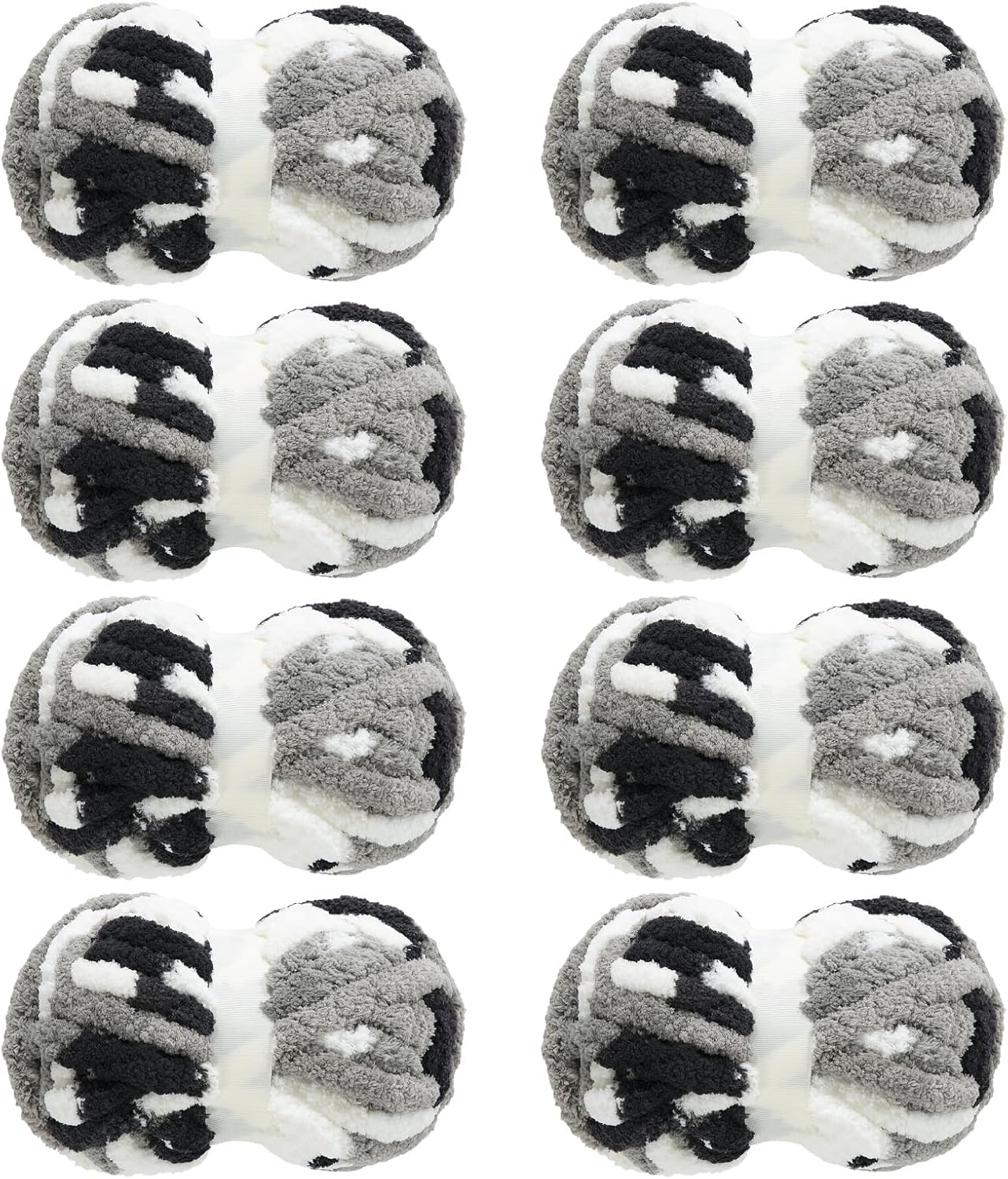 MABOZOO Tie Dye Chunky Yarn for Crocheting - 8 Pack Jumbo Yarn