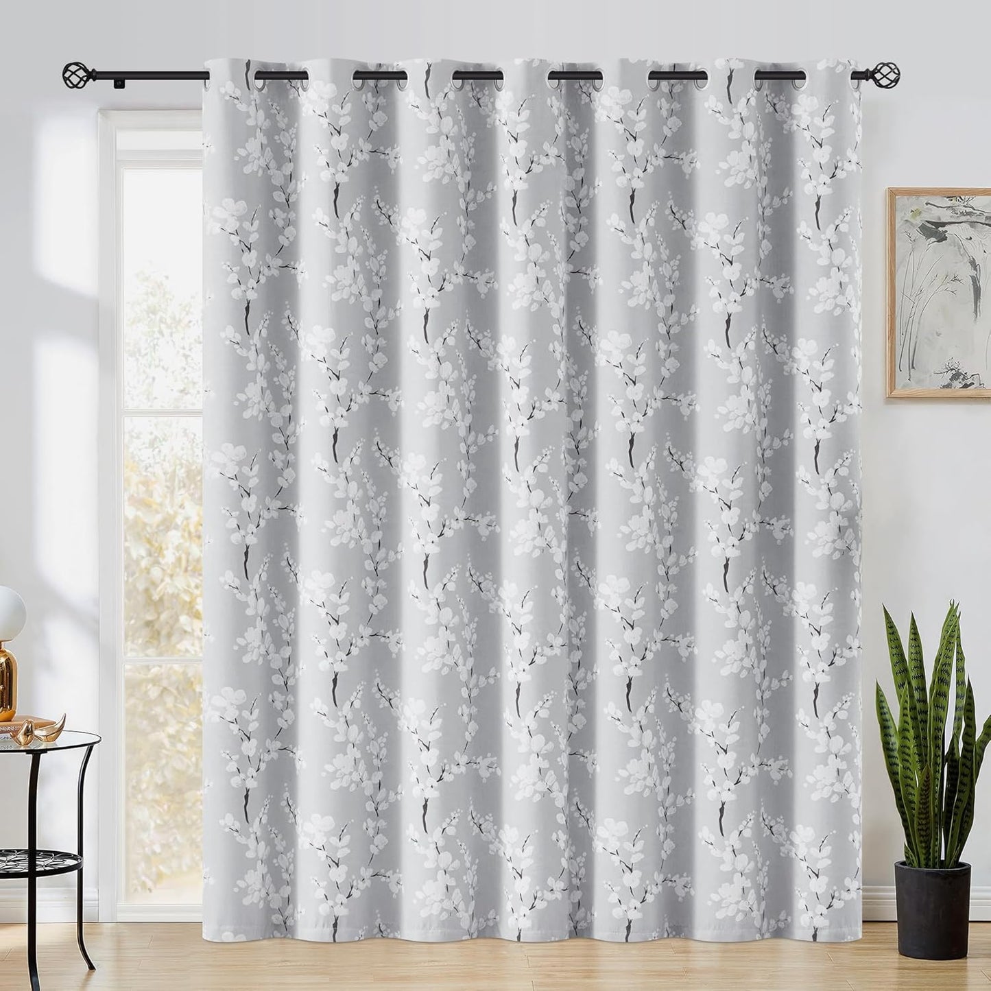 FMFUNCTEX Blackout Sliding Door Curtains for Cozy Living Rooms
